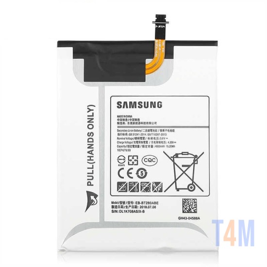 BATERIA SAMSUNG GALAXY TAB A 7.0 2016,T285 EB-BT280